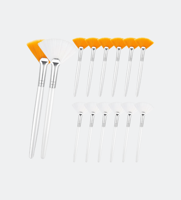 14 Pieces Fan Brushes Facial Applicator