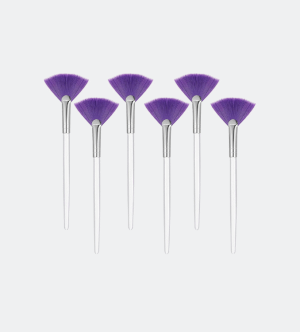 6 Pieces Fan Mask Brushes